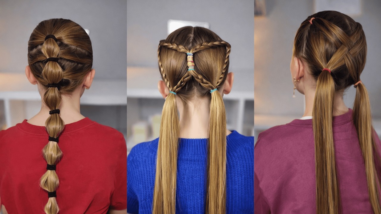 3 Peinados para Regreso a Clases que TODAS Están Usando | 3 Easy Hairstyles for Girls!