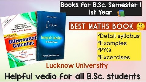Book for B.Sc. sem 1 University of Lucknow #lucknowuniversity #maths