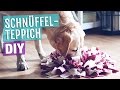 Anleitung Schnüffelteppich für Hunde | Hundespielzeug selber machen / basteln |  DIY HUND
