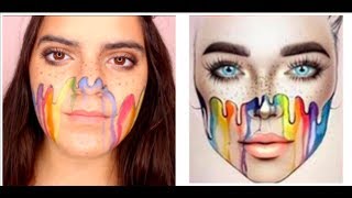 Recreating @Milk1422 Face Chart Tutorial/Transformation - Halloween Makeup 2018