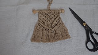 Mini Macramé Wall Hanging Tutorial | Easy Beginner-Friendly DIY