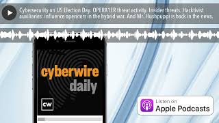 Cybersecurity on US Election Day. OPERA1ER threat activity. Insider threats. Hacktivist auxiliaries