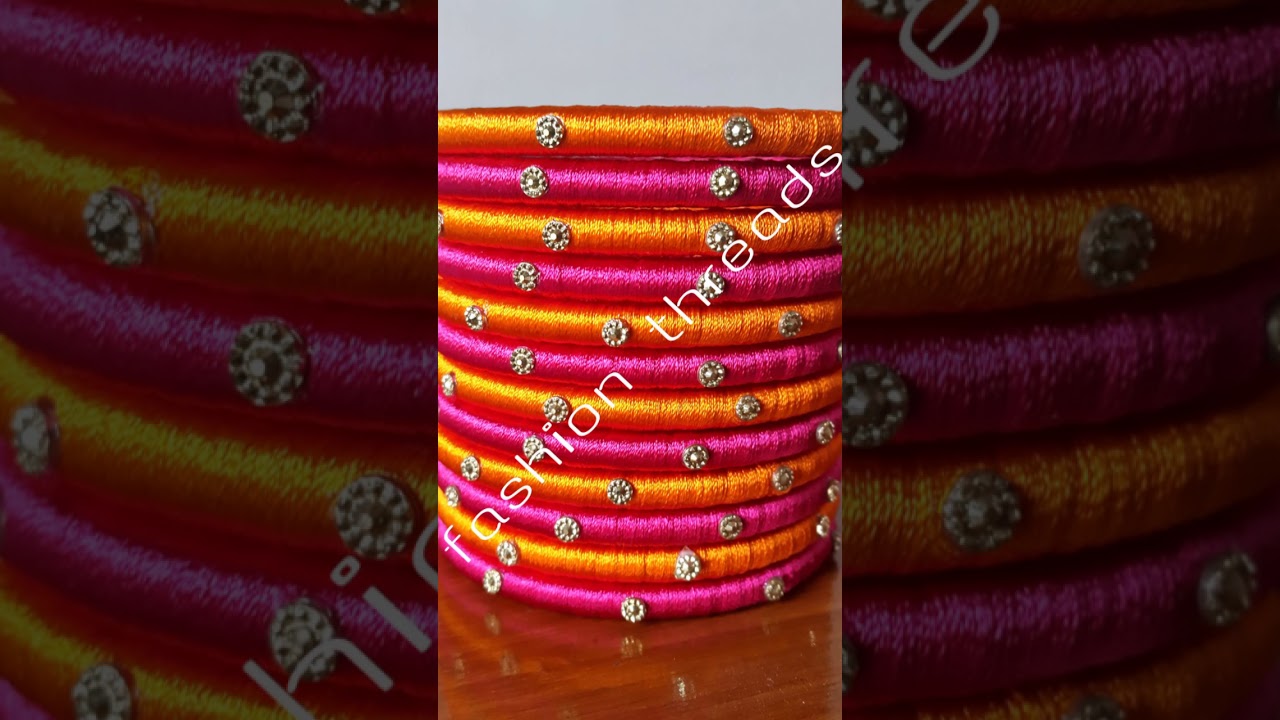 75 silk thread bangle sets - designer jewellery - silk thread bangle sets - matching bangle sets