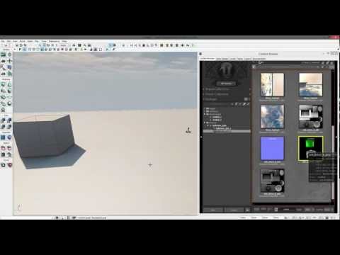 UDK - how to import a model with realtime reflections