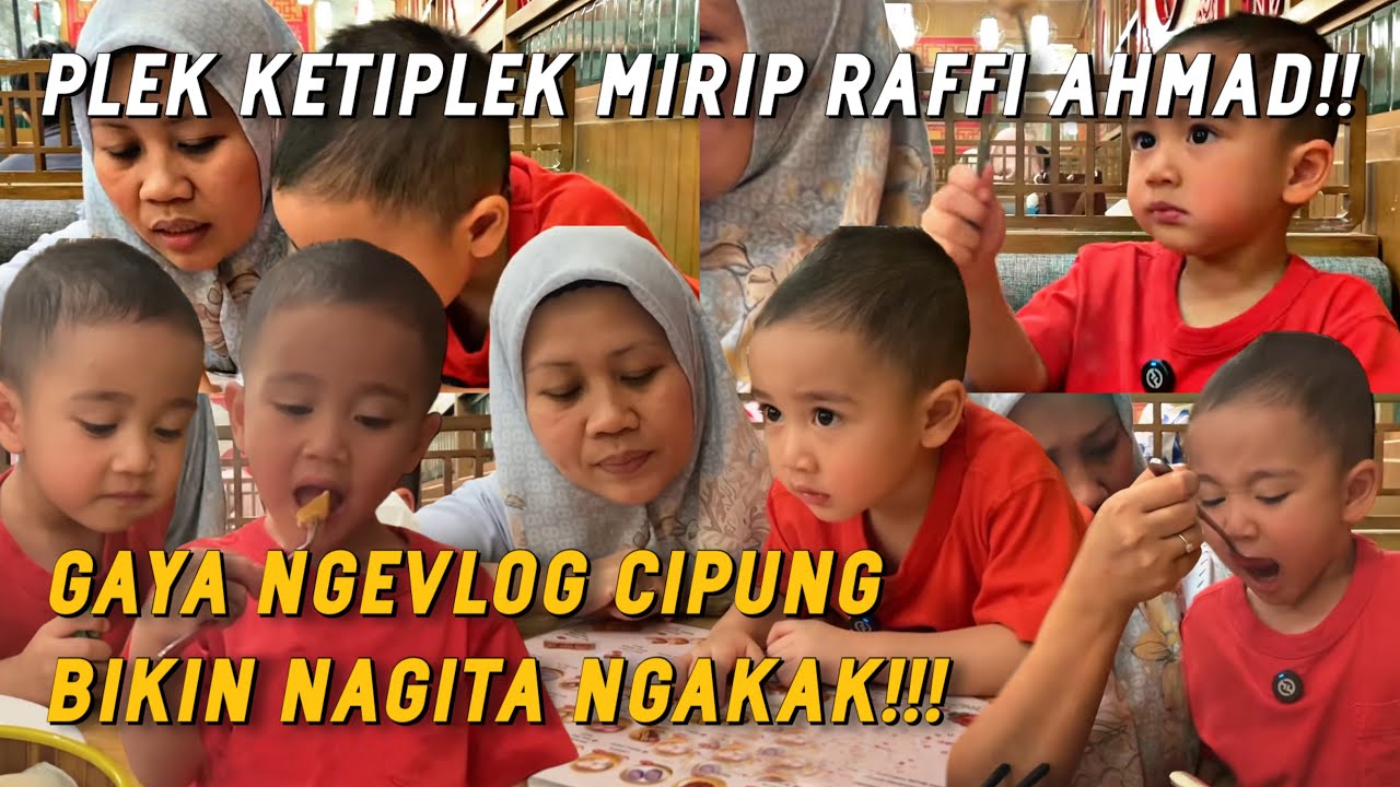 SEMUA YANG ADA DI BUKU MENU DIBELI CIPUNG!!  NAGITA NGAKAK LIAT CIPUNG NGEVLOG MUKBANG SENDIRIAN!!!