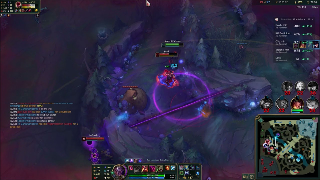 Shaco pixel perfect clone trick - YouTube