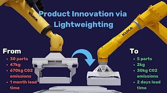 Vastly reduce product cost, weight & lead time through Lightweighting with Additive Manufacturing
