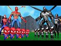 Family iron spiderman vs family venom v2  live action story