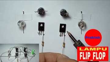 Praktek Membuat Lampu Flip Flop dengan LED StrawHat 8mm