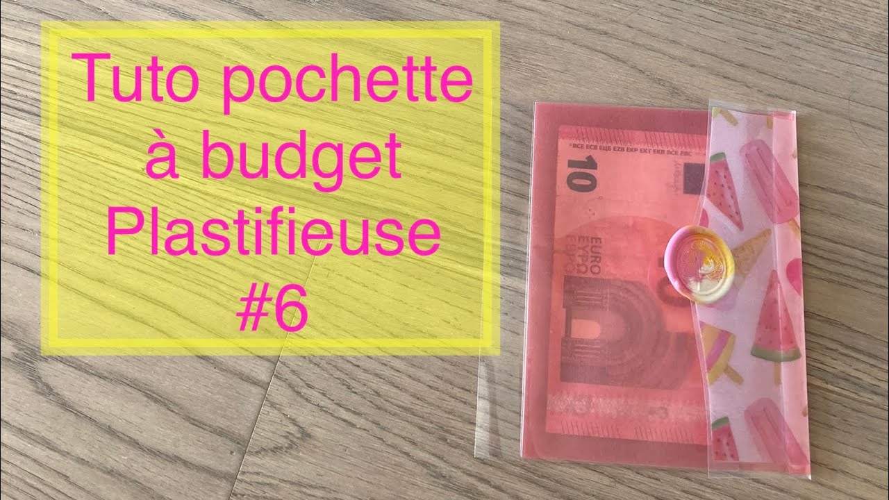 Idées créations plastifieuse action Pochette / enveloppe à budget avec  papier vellum (facile) DIY 