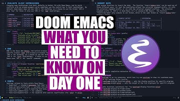Doom Emacs On Day One (Learn These Things FIRST!)