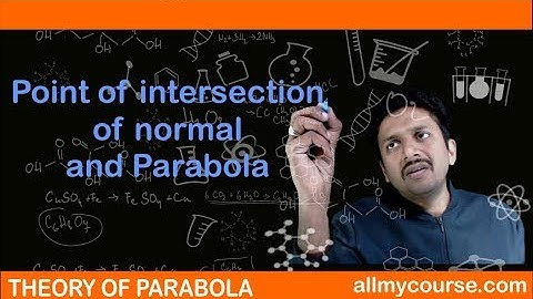 32 Point of intersection of normal and Parabola