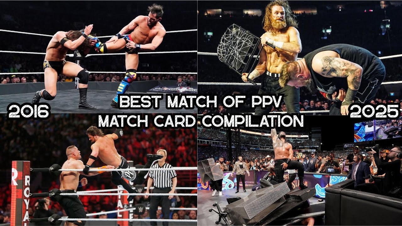 Подборка лучших матчей WWE на PPV (2016–2025) со специальными событиями