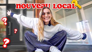 JE DÉCOUVRE LE NOUVEAU LOCAL (j'ai un studio omggg!!!)