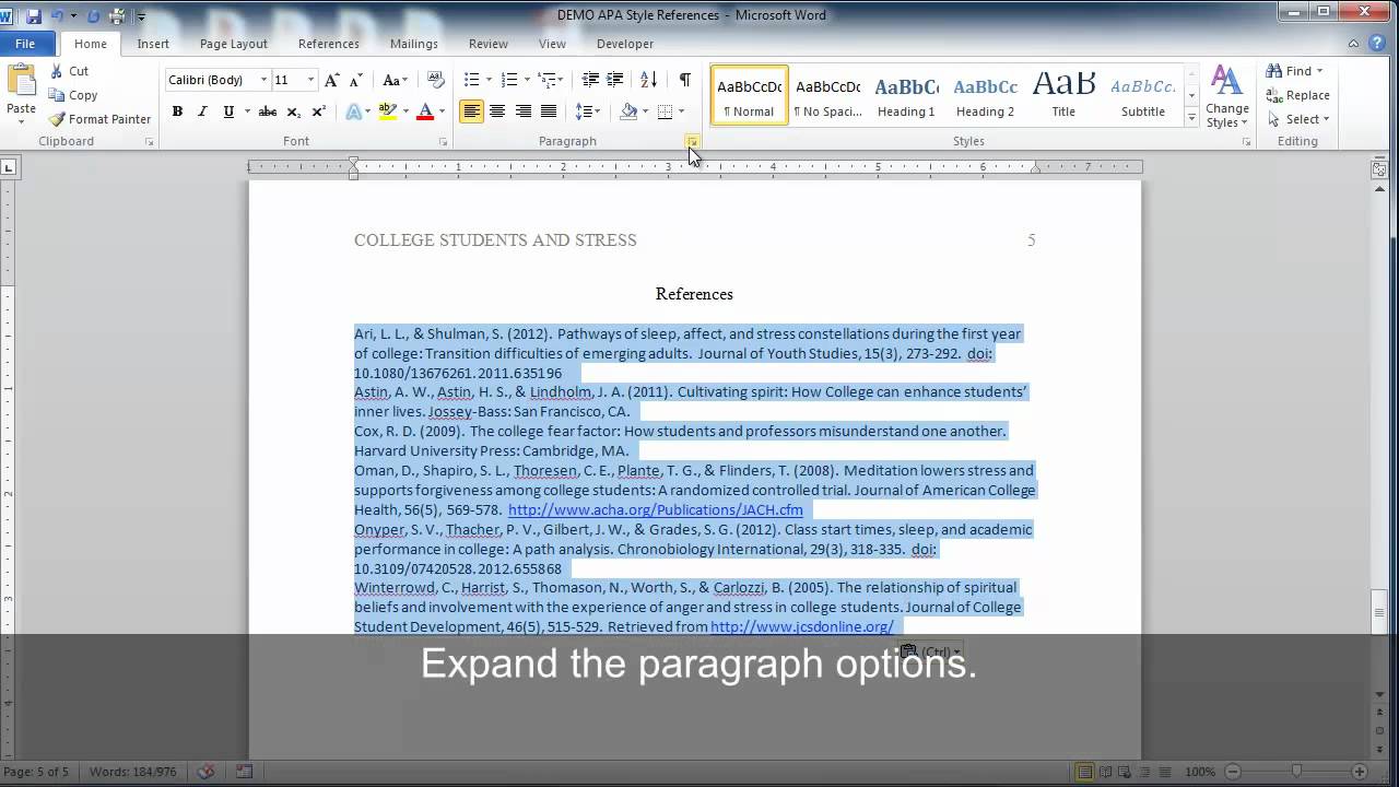 APA Style Reference Page With CAPTIONS YouTube APA Style Reference Page With CAPTIONS YouTube