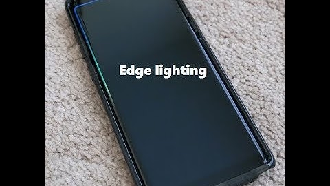 Samsung note 8 how to enable edge lighting