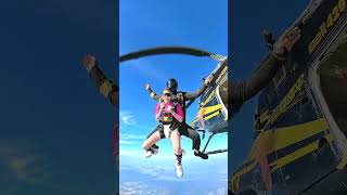 Nobody warned me skydiving would feel like THIS 😮 #shorts #Thailand