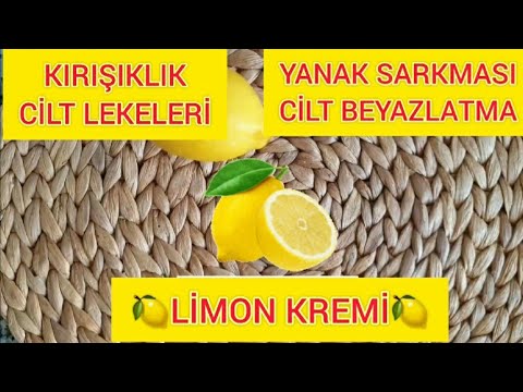 Kırışık Gideren Tüm Cilt Lekelerini Temizleyen Yanak Sarkmasını Toparlayan Beyazlatıcı Limon Kremi