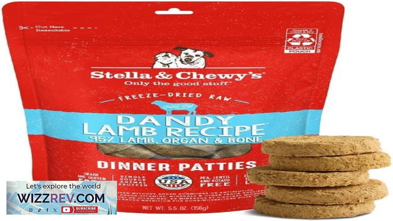 Stella & Chewy's Freeze Dried Raw Dinner Patties Dandy Lamb Recipe