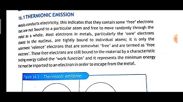 class 10  thermionic emision introductive electronics unit 16 pushto pashto explaine