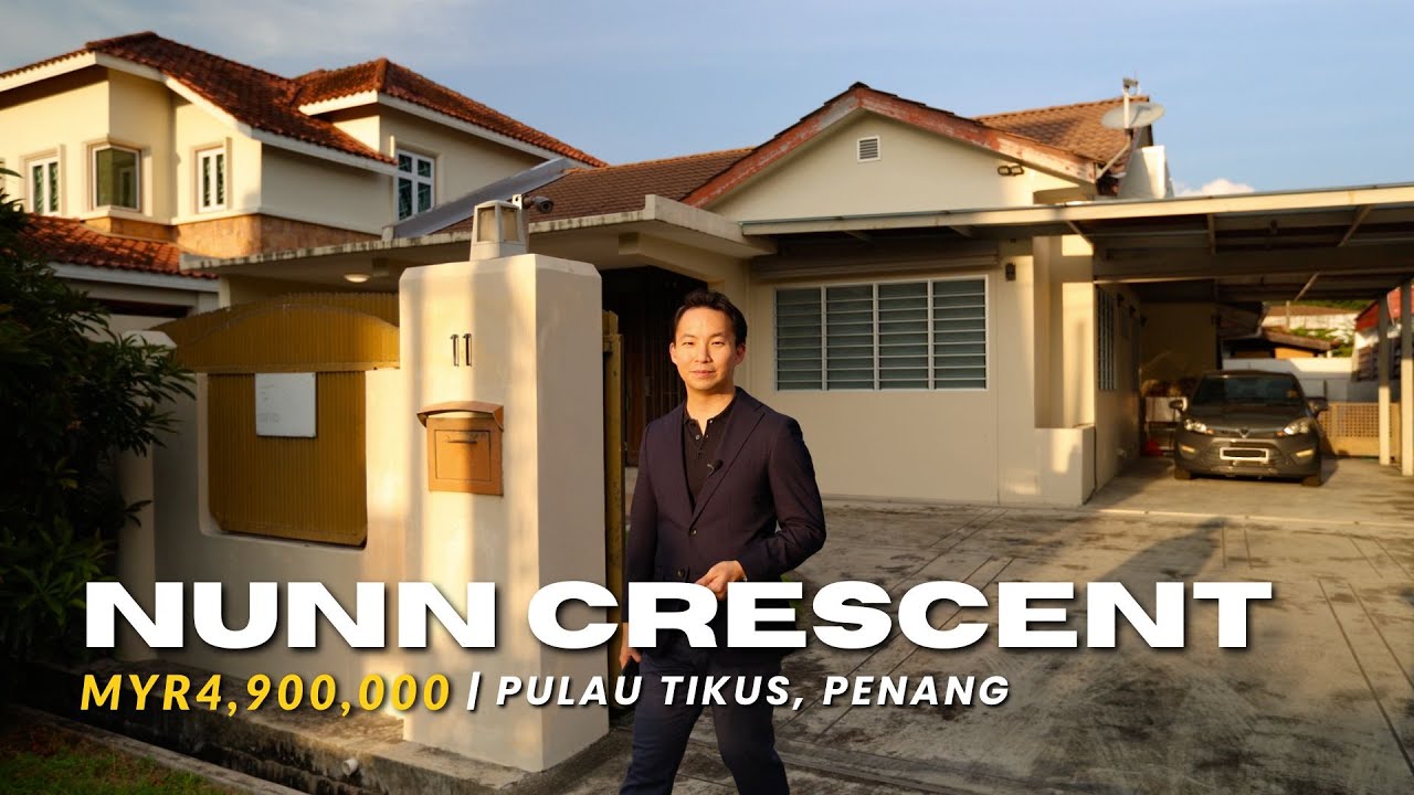 Полуотдельный дом на улице Nunn Crescent @ Pulau Tikus. Экскурсия по частному дому № 54 · Недвижи...