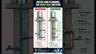 Water Tank Plumbing The Right Way Matters #Shorts