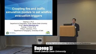 Setting Wildfire Evacuation Triggers by Coupling Fire and Traffic Simulation Models