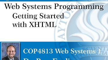 Web Programming - Getting Started with XHTML