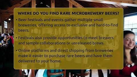 Where Do You Find Rare Microbrewery Beers? - The Pint Guy