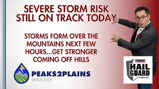Hail, Damaging Winds and Heavy Rain Possible Across Southern Colorado Today