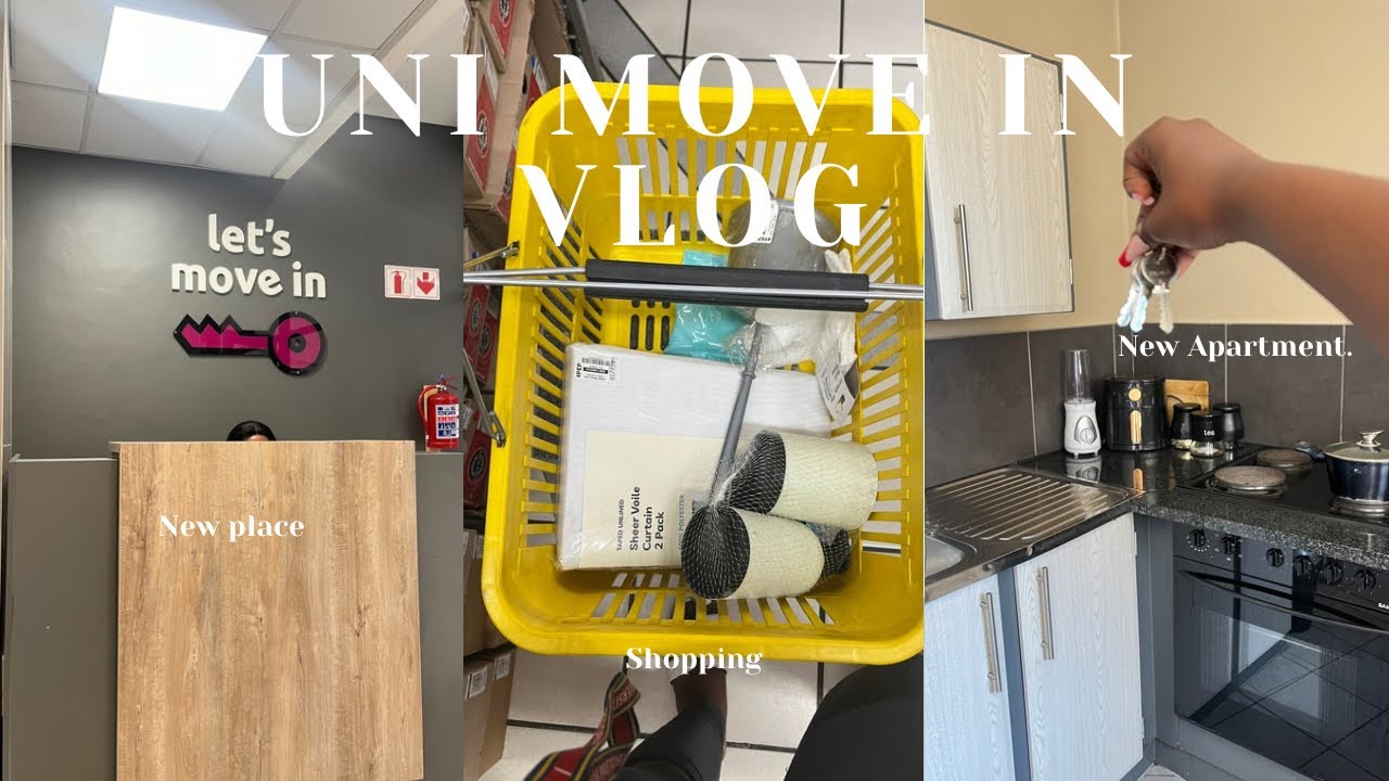 UNI MOVE IN VLOG: NEW APARTMENT + ROOM TOUR + SHOPPING||UNIVERSITY OF PRETORIA