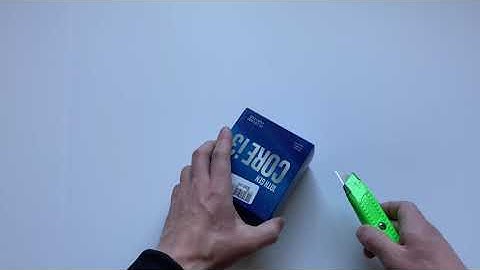 Intel Core i3-10100F Unboxing SRH8U