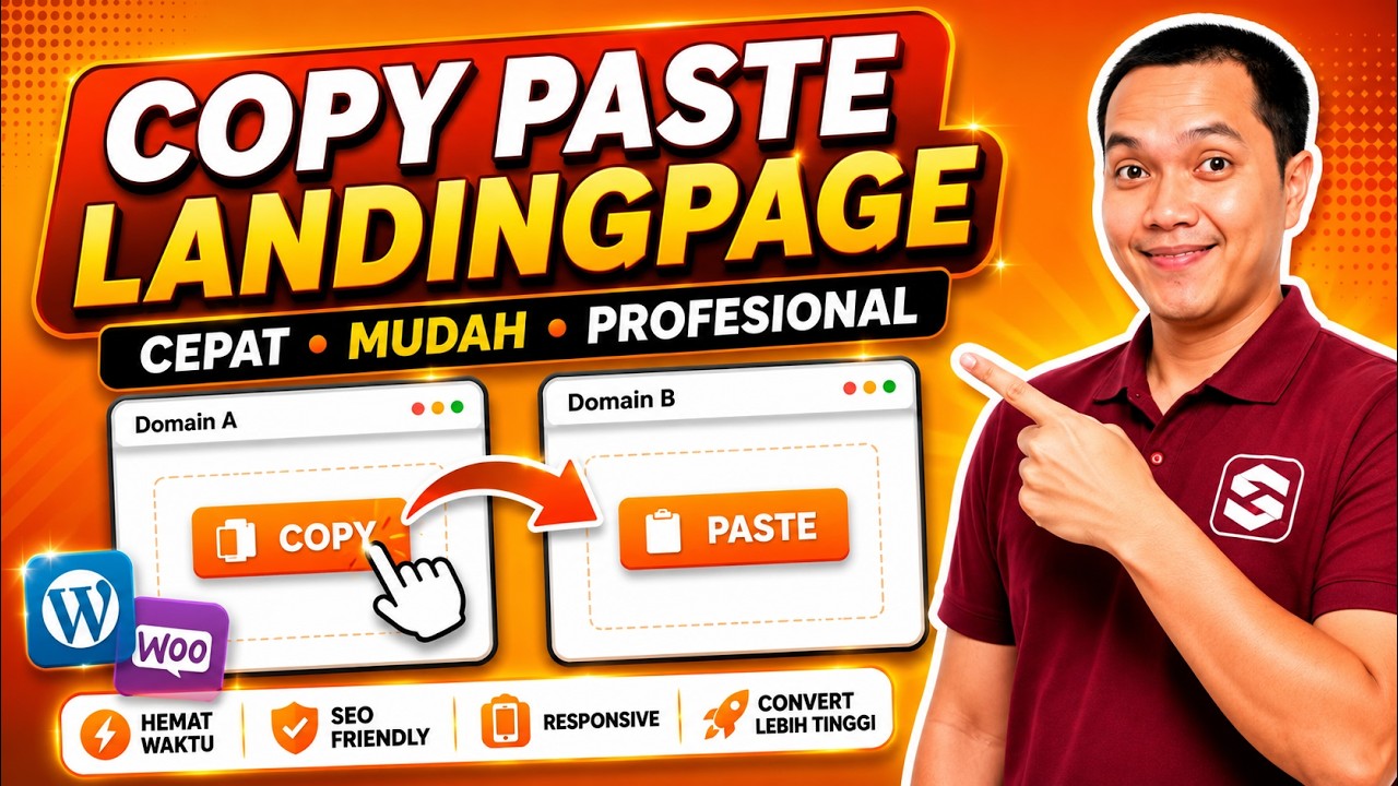 Cara Mudah Copy Paste Landingpage di WordPress - YouTube