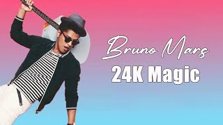 Bruno Mars - 24K Magic || Lyrics Video ( Letra )