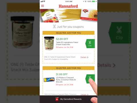 My Hannaford Rewards Tutorial with the New Hannaford App