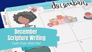 December Scripture Writing || Faith Plan With Me