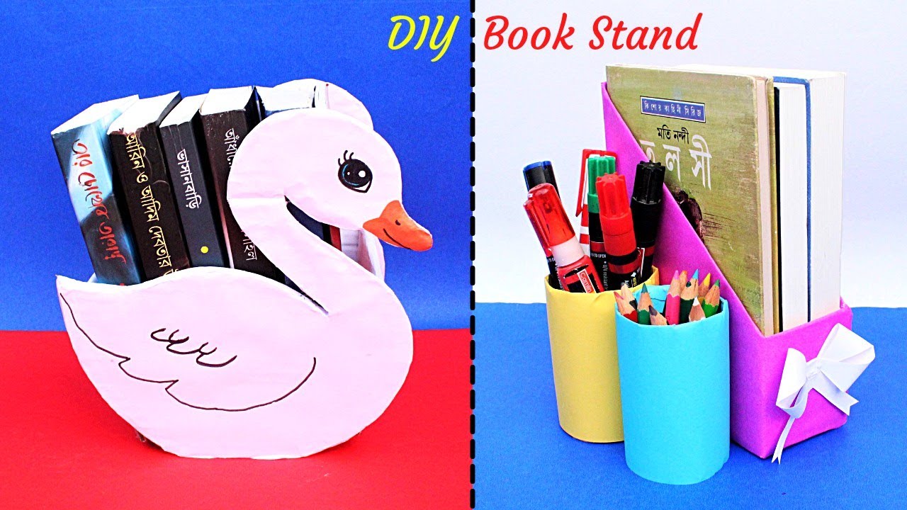 AMINA CREATIONS: DIY BOOK HOLDER/ DESK ORGANIZER FROM CEREAL BOX