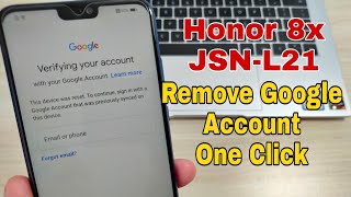 Honor 8x (JSN-L21). Remove Google Account, Bypass FRP. UnlockTool One Click.