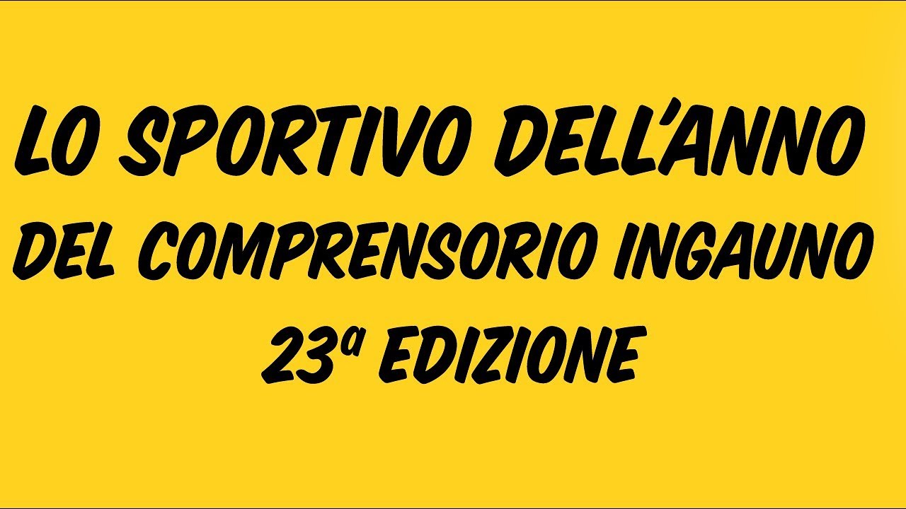 OGGI CHI C'È?Lo Sportivo Dell'anno Del Comprensorio Ingauno 23ª Edizione YouTube OGGI CHI C'È?Lo Sportivo Dell'anno Del Comprensorio Ingauno 23ª Edizione YouTube