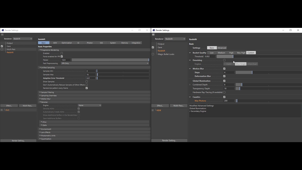 The New Redshift Render Settings Youtube