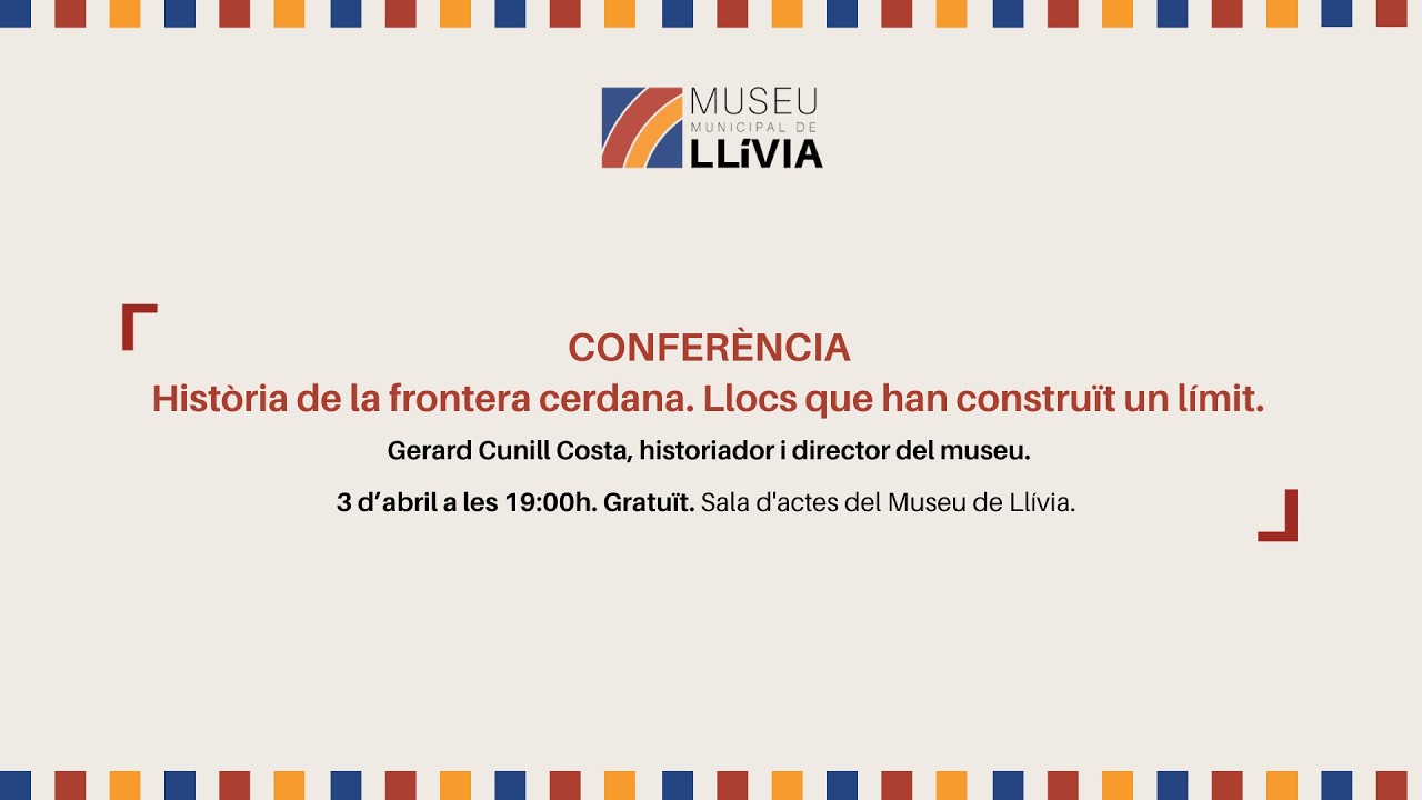 Història de la frontera cerdana. Llocs que han construït un límit. Gerard Cunill Costa