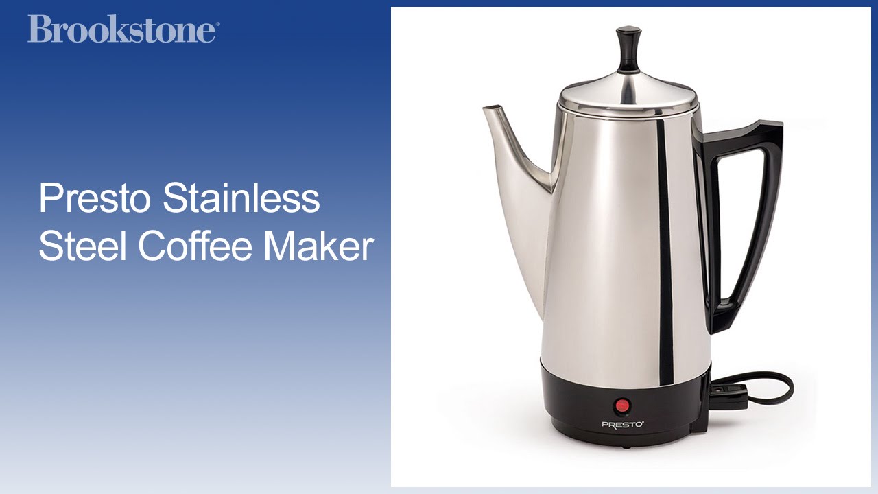 Presto Stainless Steel Coffee Maker YouTube