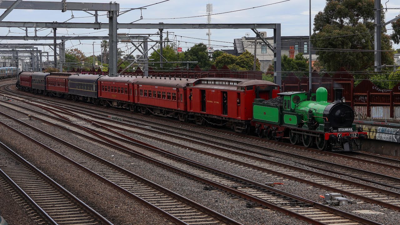 Y112 Y112 returns to Passenger service - Steamrail Suburban Rambler - YouTube