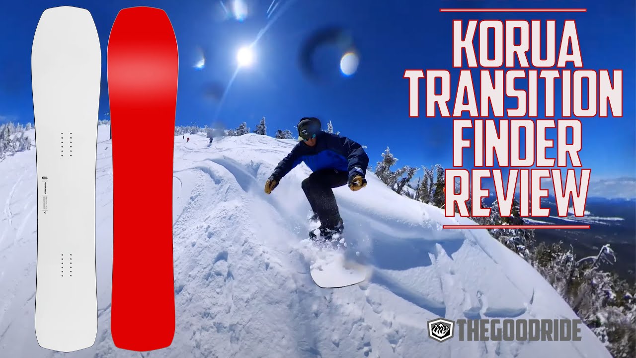 Korua Transition Finder  Snowboard Review   New Shape Compared to  Otto and Cafe' Racer