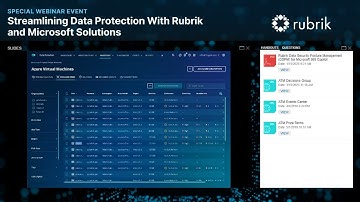 Streamlining Data Protection With Rubrik and Microsoft Solutions