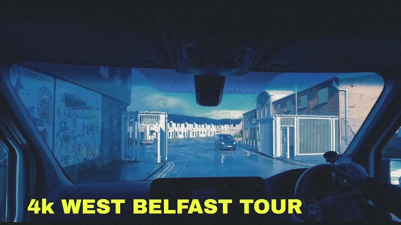 DRIVE AROUND WEST BELFAST || LAST SATURDAY IN OCTOBER || GREY SKIES, RAIN THEN SUN