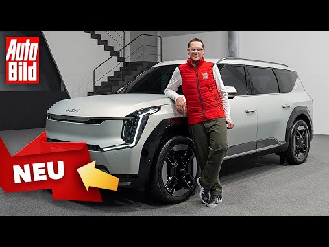 Kia EV9 (2023) | Platz gibt es reichlich im großen Elektro-SUV | Sitzprobe mit Jan Menno Gebhardt