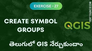 How to create symbol groups in #QGIS | GIS in Telugu