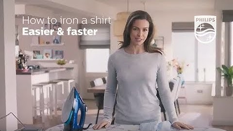 How to iron a shirt with OptimalTemp