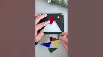 How to cleverly fit triangles into a frame#Puzzles #IQ #iqtest